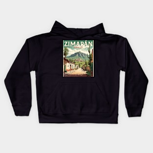 Zempoala Hidalgo Mexico Vintage Tourism Travel Kids Hoodie